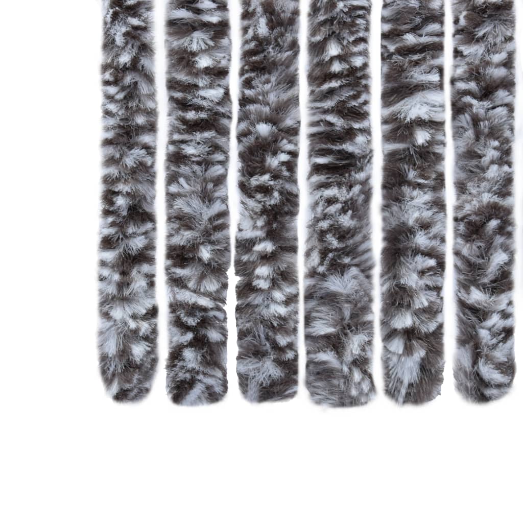 Vliegengordijn 100X220 Cm Chenille Bruin En Beige