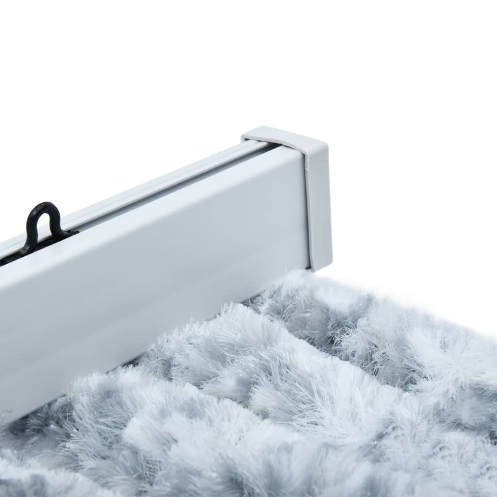 Vliegengordijn 100X220 Cm Chenille Wit En Grijs