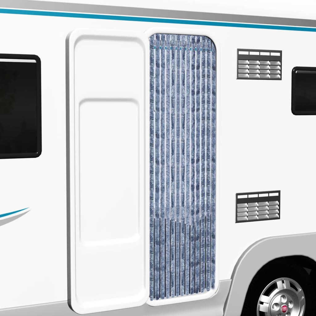 Vliegengordijn 56X185 Cm Chenille Zilverkleurig