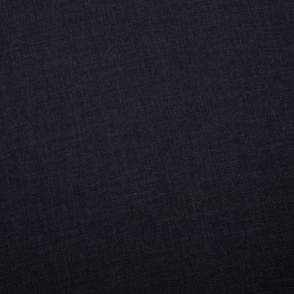 2-teilige Sofagarnitur Stoff Schwarz