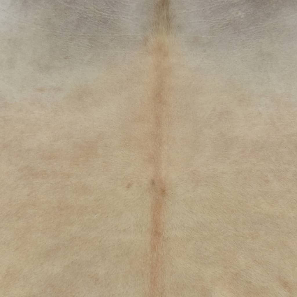 Vloerkleed 150X170 Cm Echte Runderhuid Beige