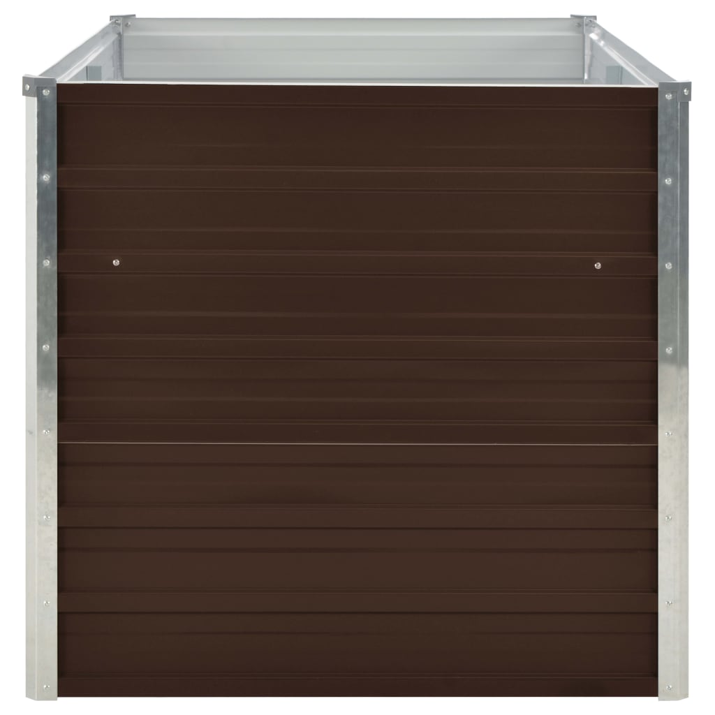 Plantenbak Verhoogd 160X80X77 Cm Gegalvaniseerd Staal Bruin