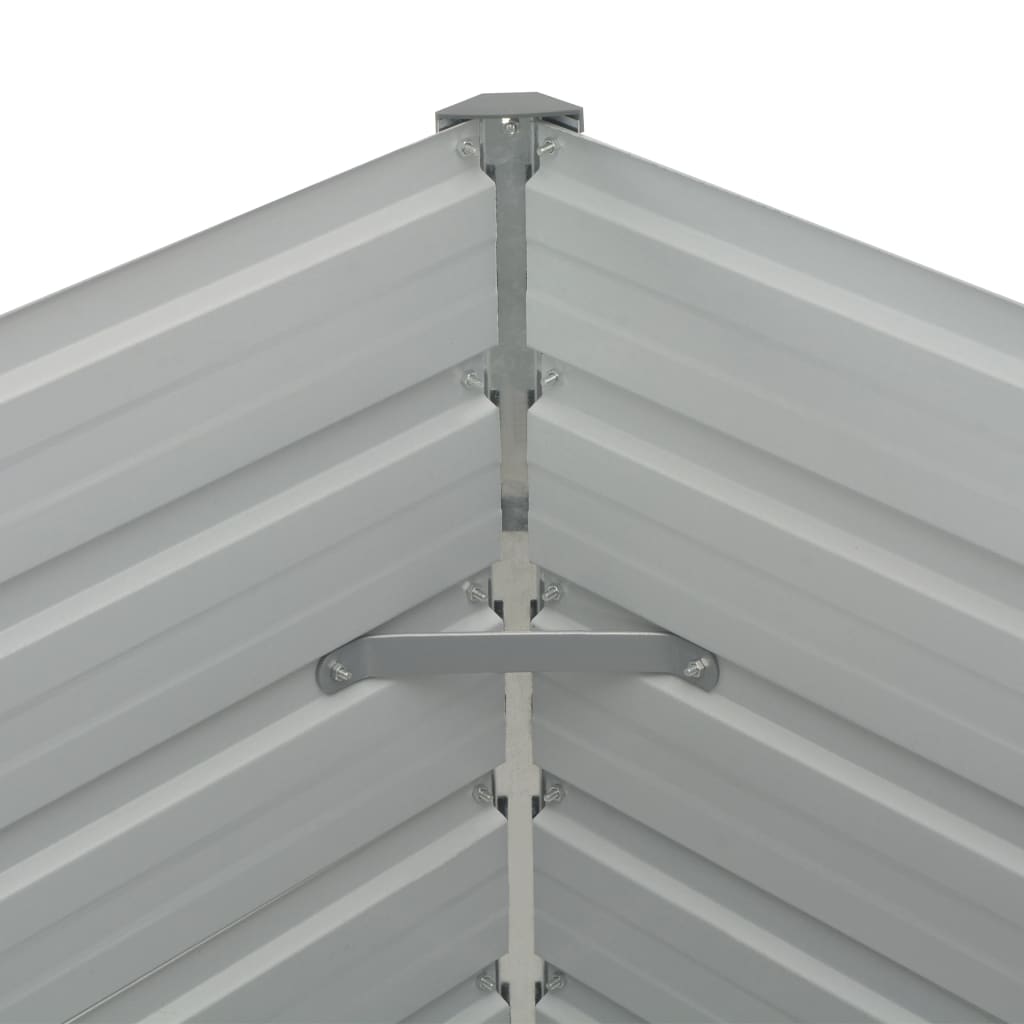 Plantenbak Verhoogd 160X80X77 Cm Gegalvaniseerd Staal Bruin