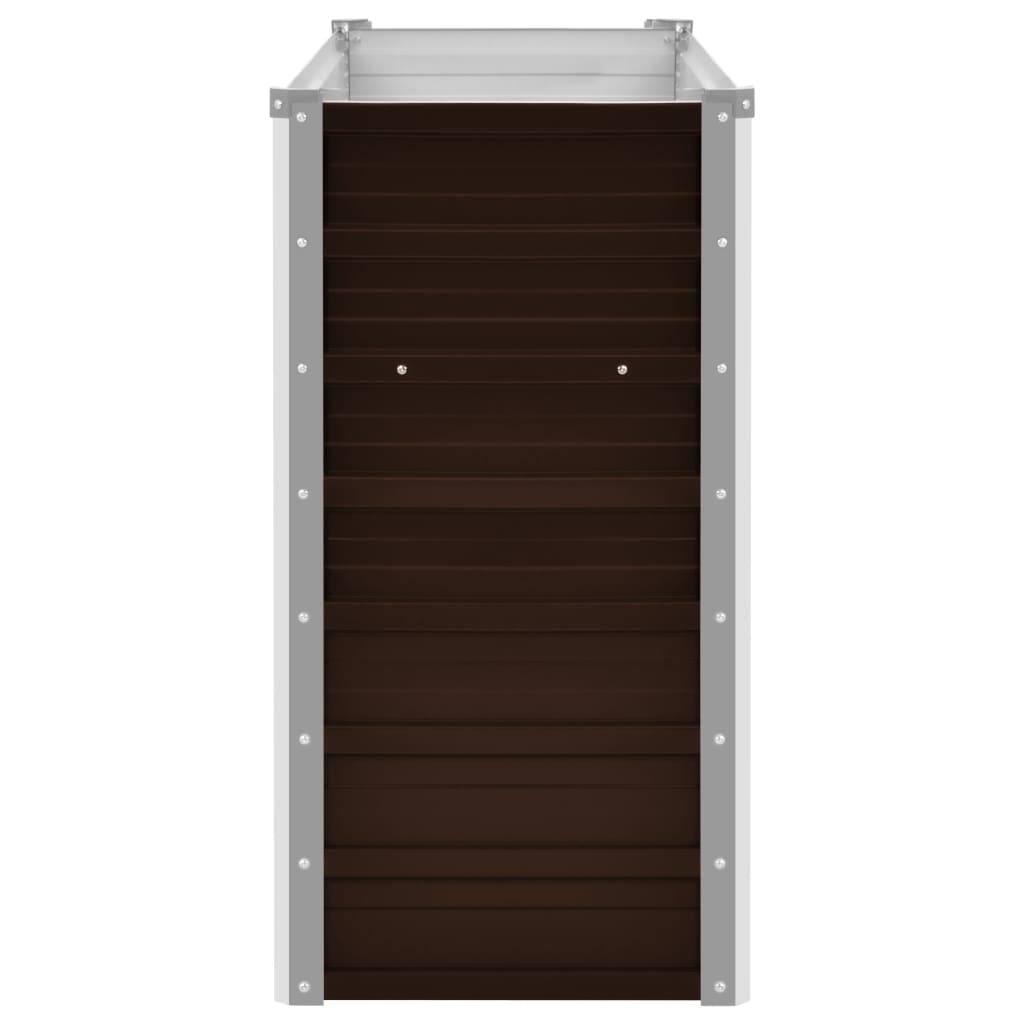 Plantenbak Verhoogd 160X40X77 Cm Gegalvaniseerd Staal Bruin