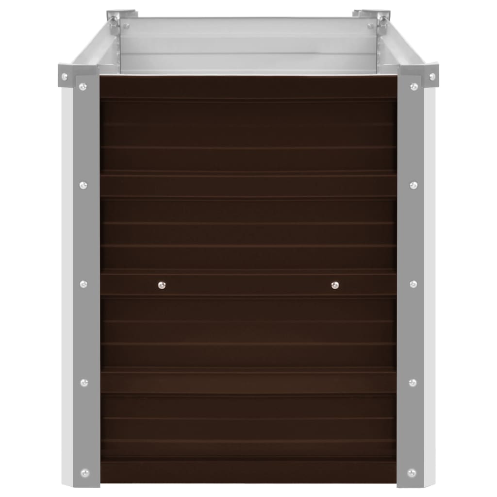 Plantenbak Verhoogd 160X40X45 Cm Gegalvaniseerd Staal Bruin
