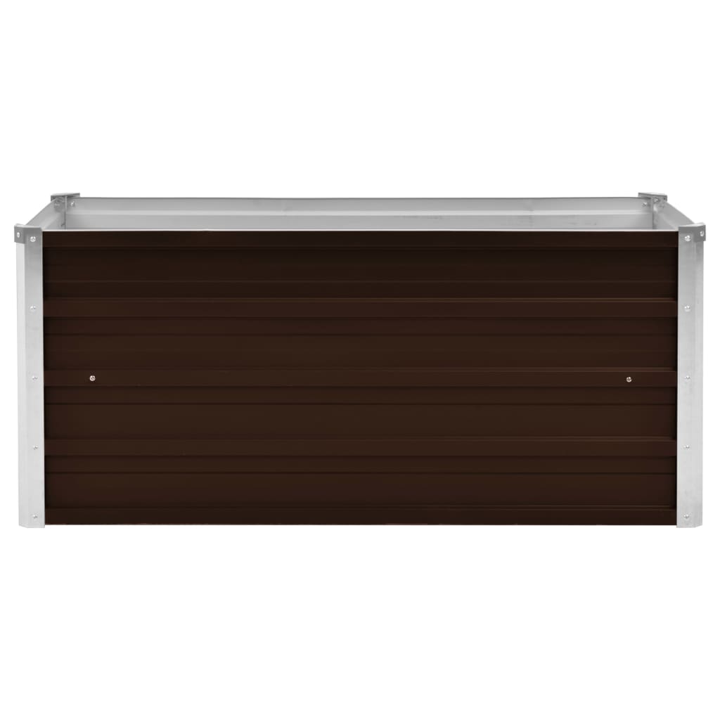 Plantenbak Verhoogd 100X40X45 Cm Gegalvaniseerd Staal Bruin