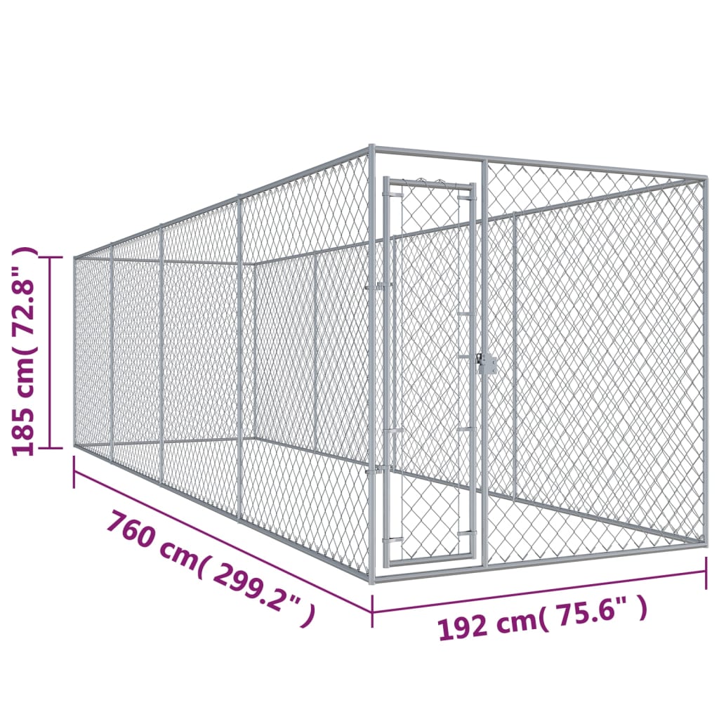Hondenkennel Voor Buiten 760X192X185 M