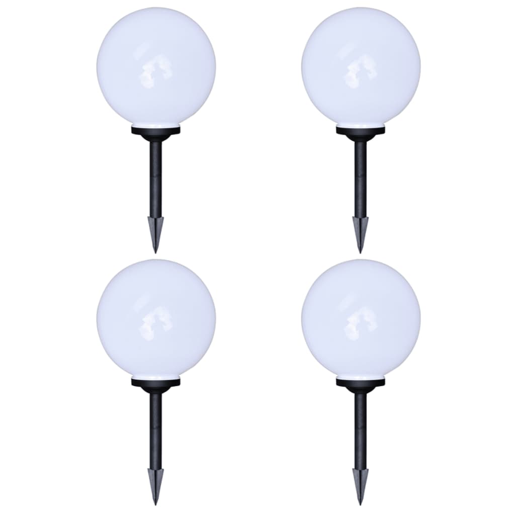 Gartenweglampen 4 St mit Erdspieß LED 30 cm