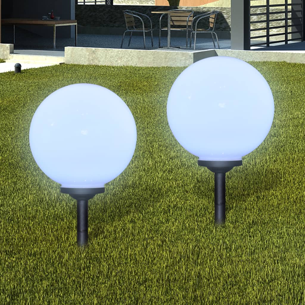 Gartenweglampen 4 St mit Erdspieß LED 30 cm