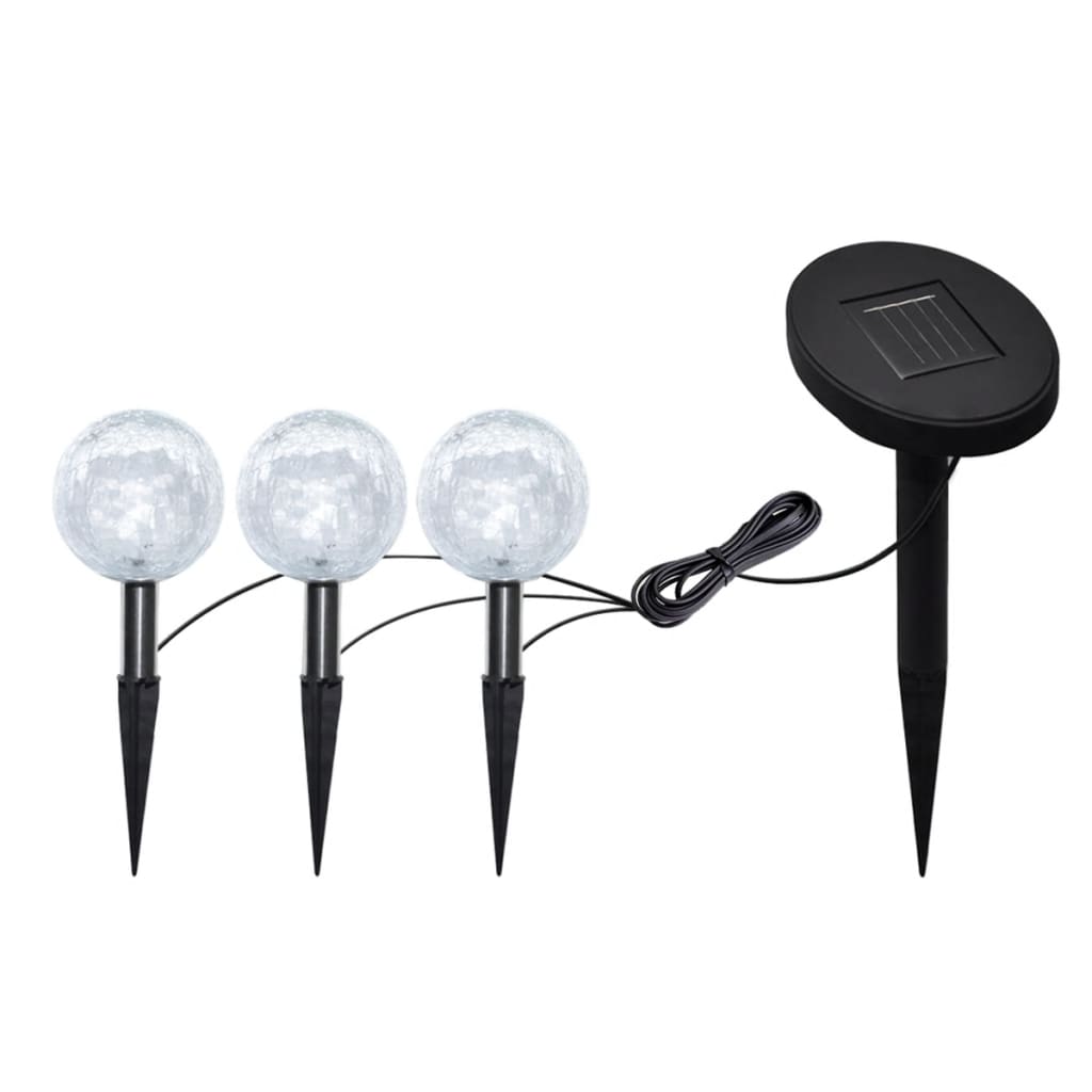 Tuinlampen 6 St Led Met Grondankers En Zonnepanelen