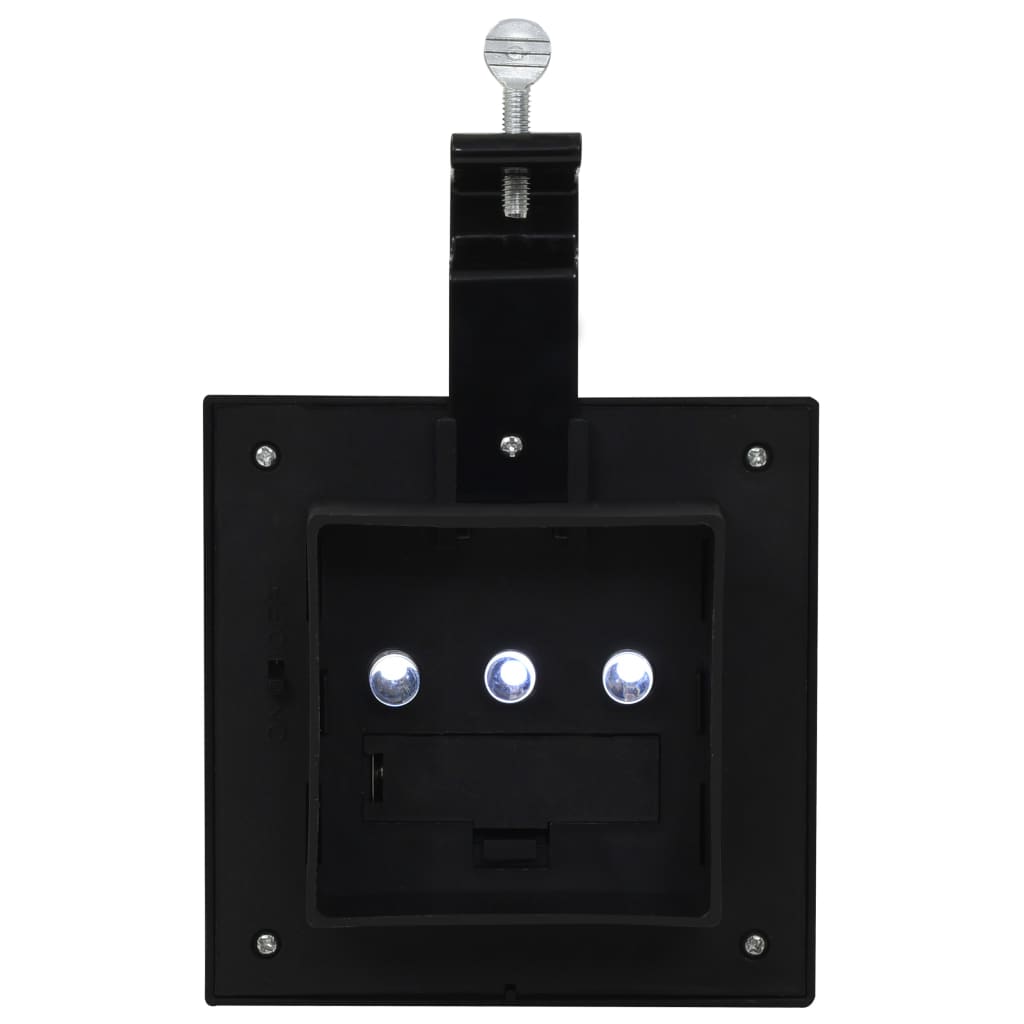 Solarlampen 12 St Led Quadratisch 12 cm Schwarz
