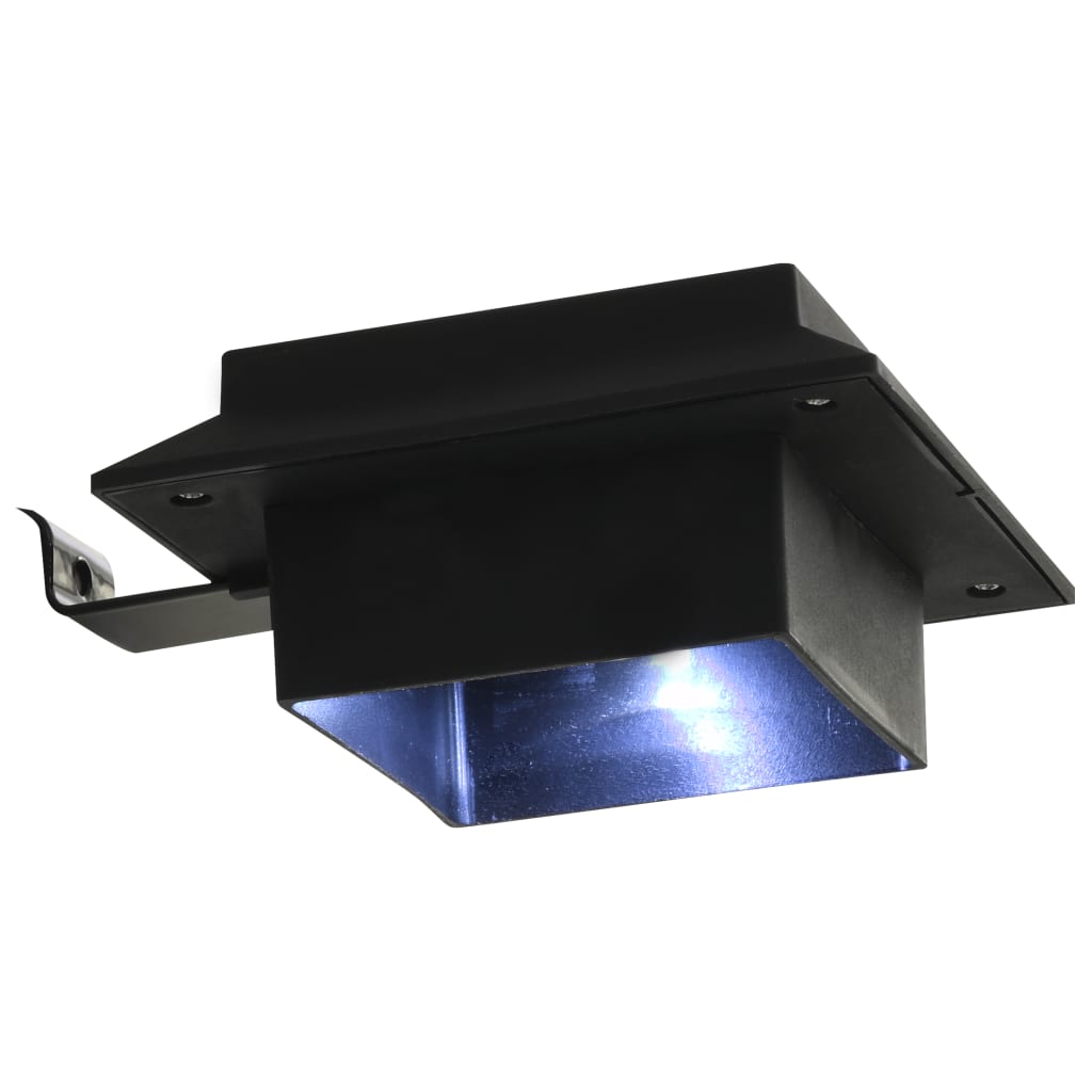 Solarlampen 12 St Led Quadratisch 12 cm Schwarz