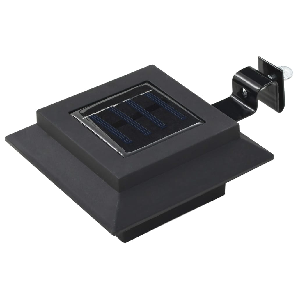 Solarlampen 12 St Led Quadratisch 12 cm Schwarz