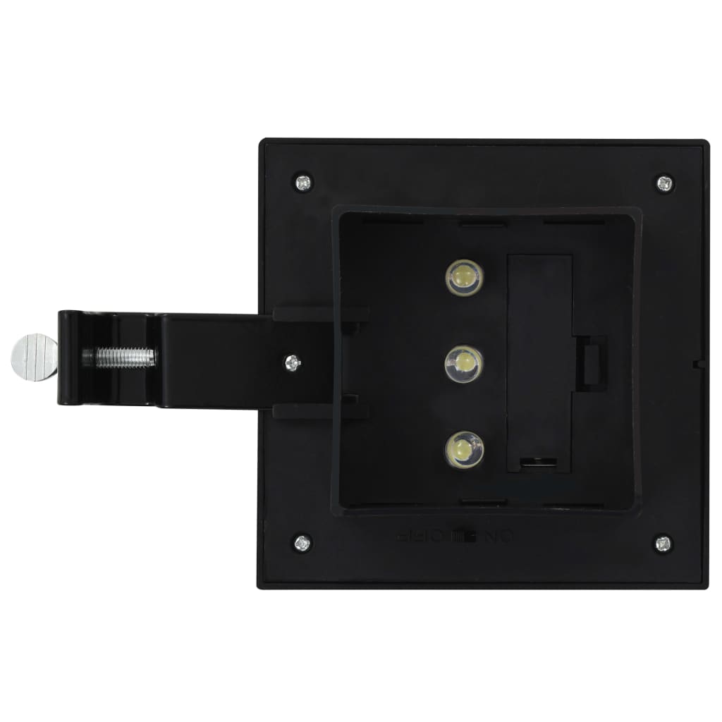 Solarlampen 12 St Led Quadratisch 12 cm Schwarz