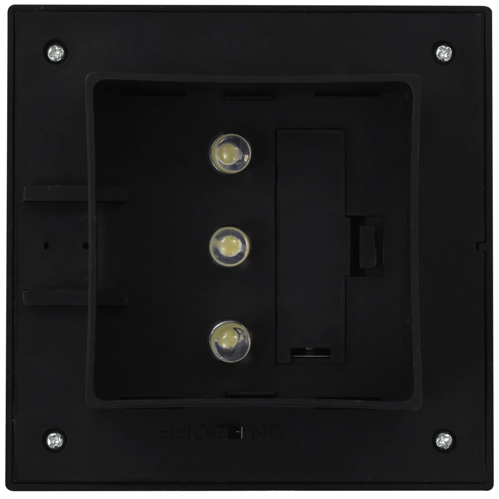 Solarlampen 12 St Led Quadratisch 12 cm Schwarz