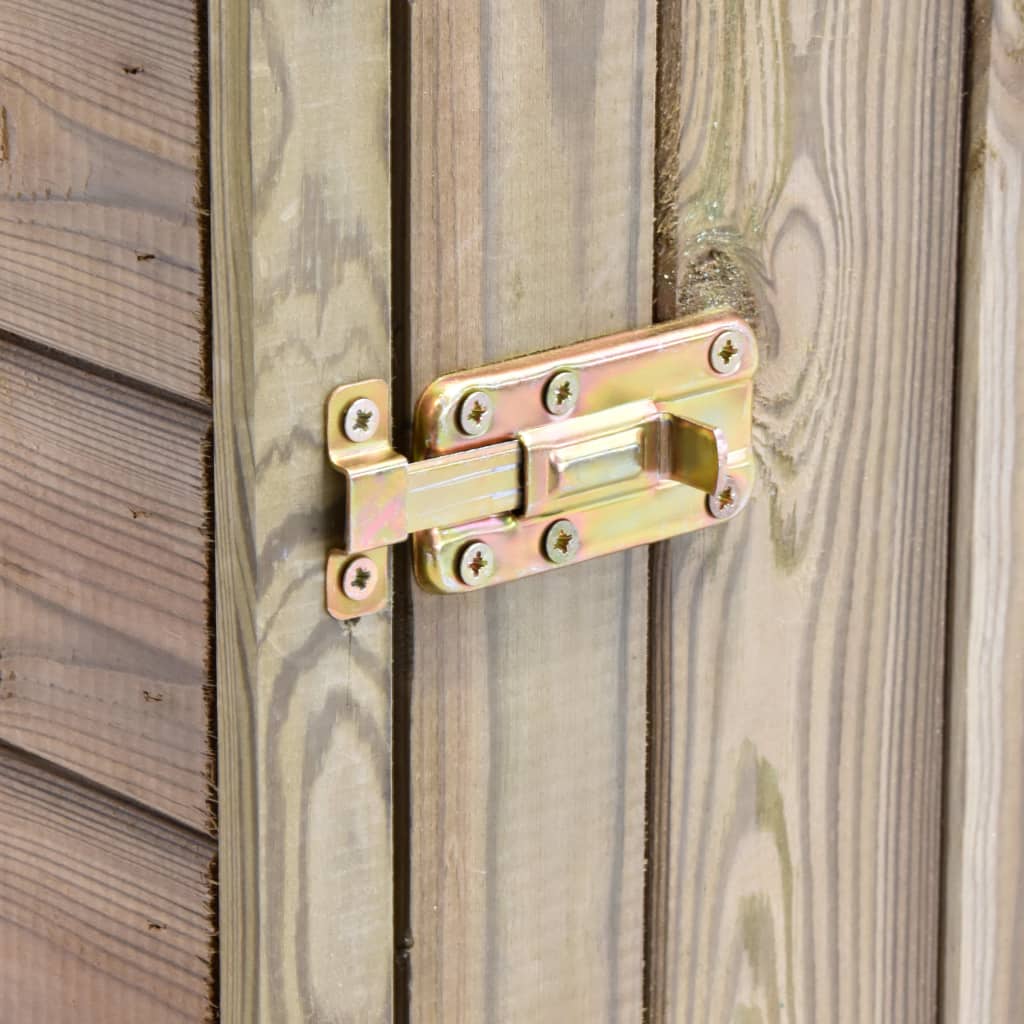 Tuinschuur Met Deur 77X28X178 Cm Geïmpregneerd Grenenhout