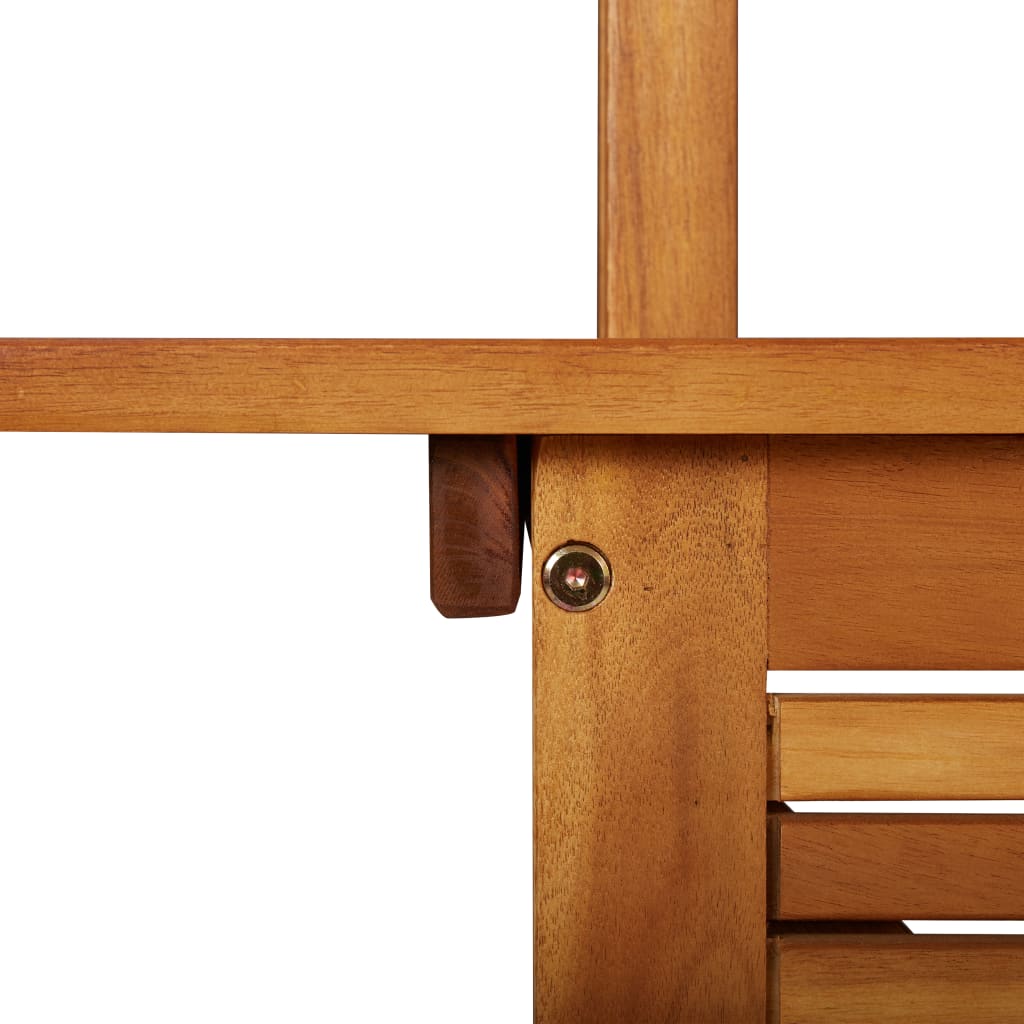 Bartafel Met Dak Voor Buiten 122X106X217 Cm Massief Acaciahout