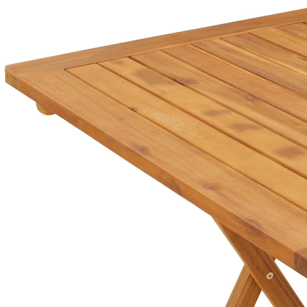 Tuintafel Inklapbaar 70X70X75 Cm Massief Acaciahout