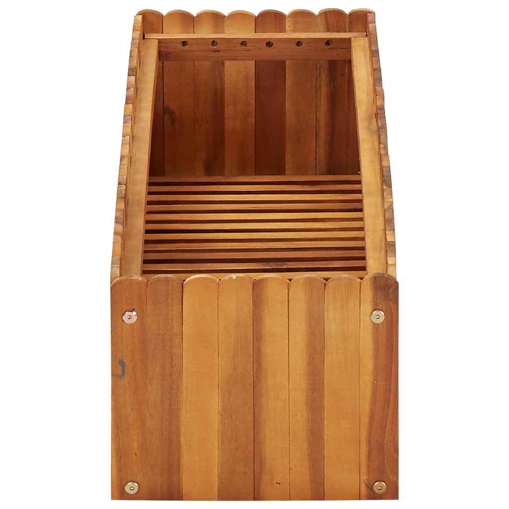 Plantenbak Verhoogd 100X30X25 Cm Massief Acaciahout
