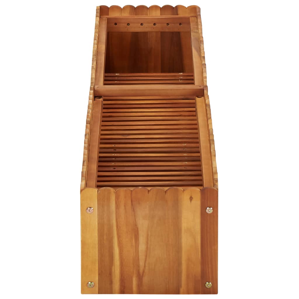 Plantenbak Verhoogd 150X30X25 Cm Massief Acaciahout