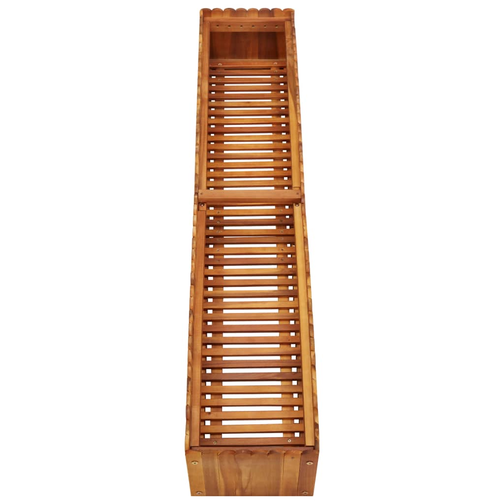 Plantenbak Verhoogd 150X30X25 Cm Massief Acaciahout