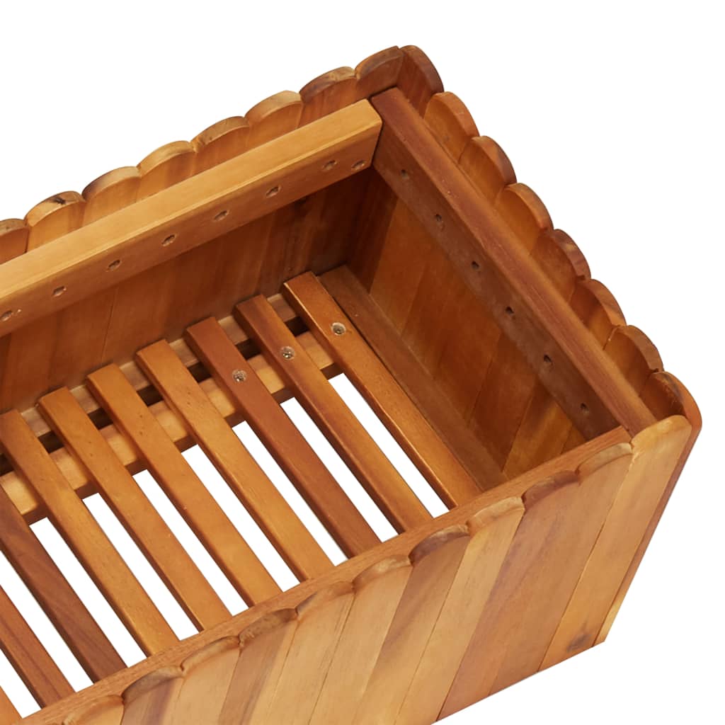 Plantenbak Verhoogd 150X30X25 Cm Massief Acaciahout