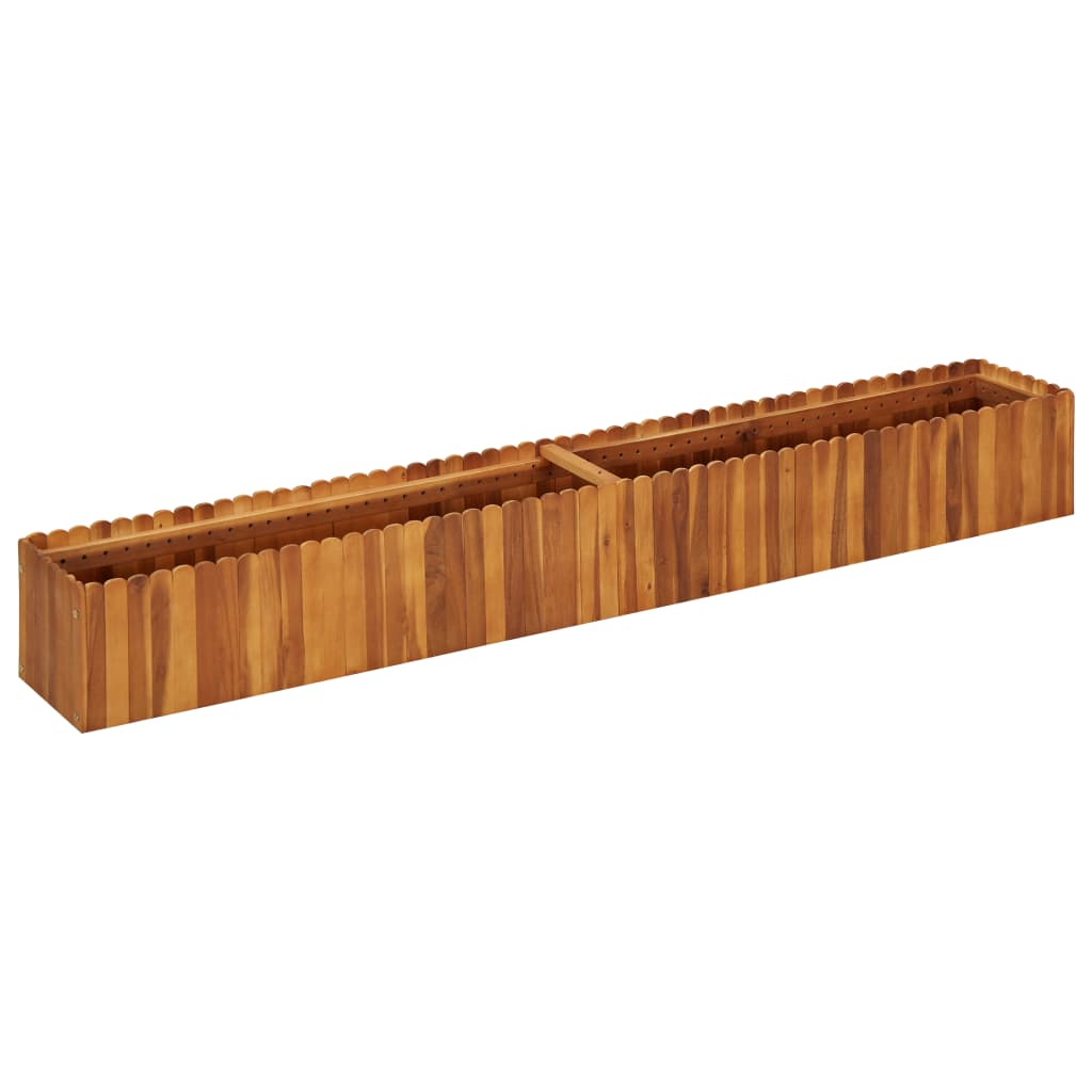 Plantenbak Verhoogd 200X30X25 Cm Massief Acaciahout