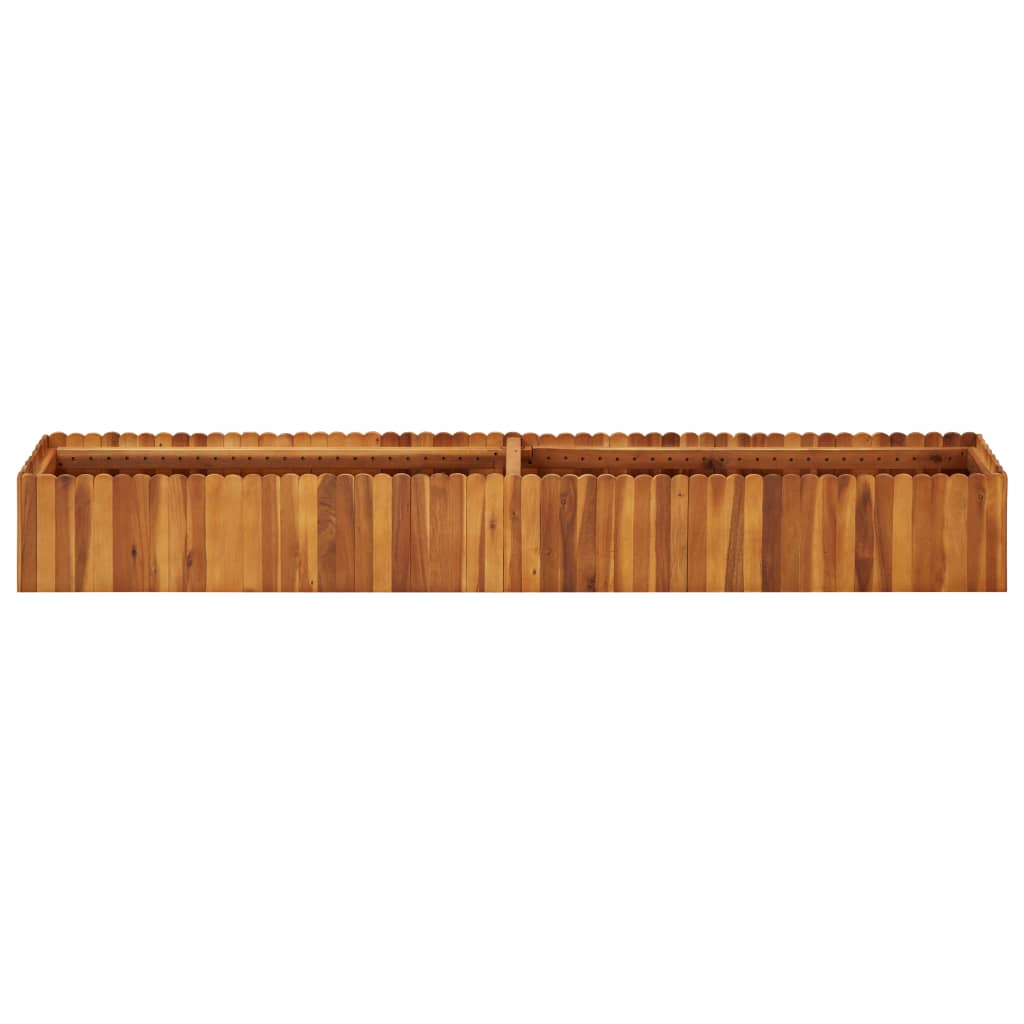 Plantenbak Verhoogd 200X30X25 Cm Massief Acaciahout