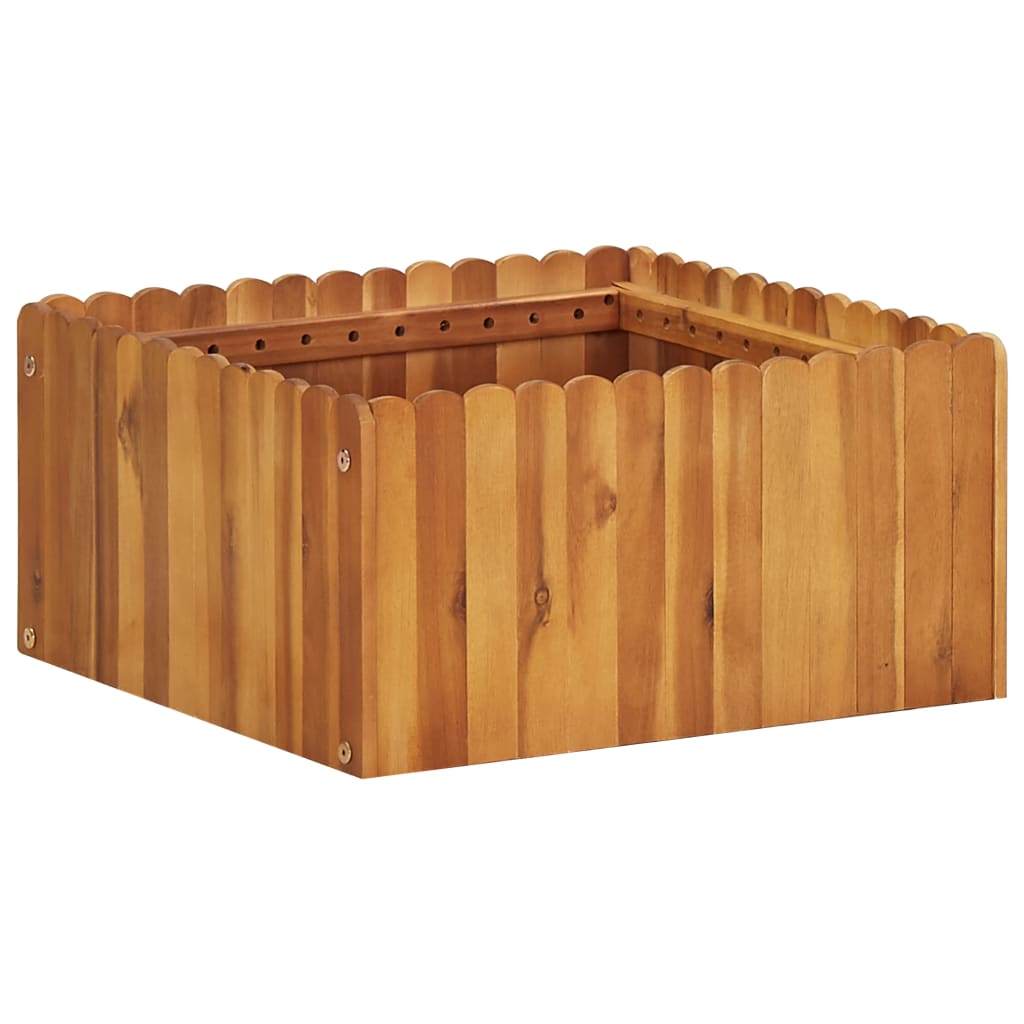 Plantenbak Verhoogd 50X50X25 Cm Massief Acaciahout