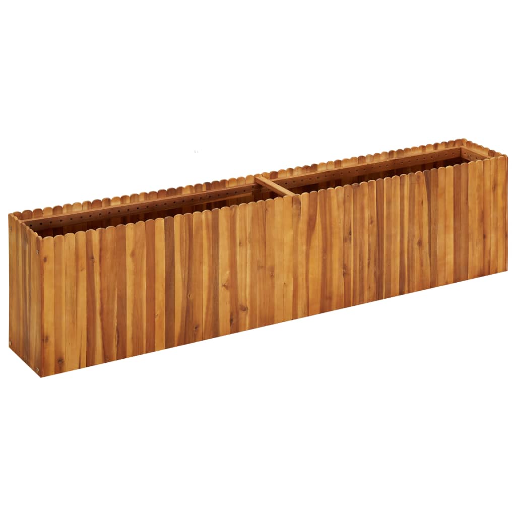 Plantenbak Verhoogd 200X30X50 Cm Massief Acaciahout