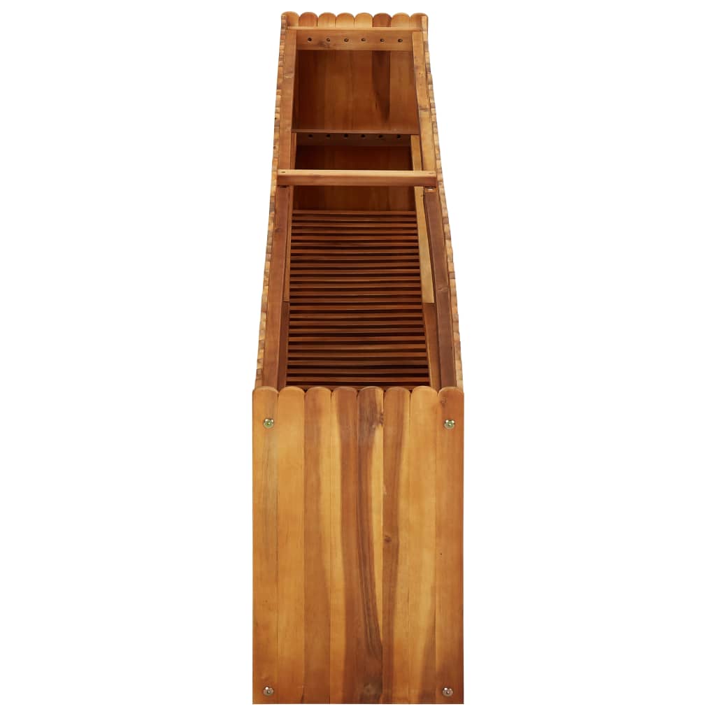 Plantenbak Verhoogd 200X30X50 Cm Massief Acaciahout