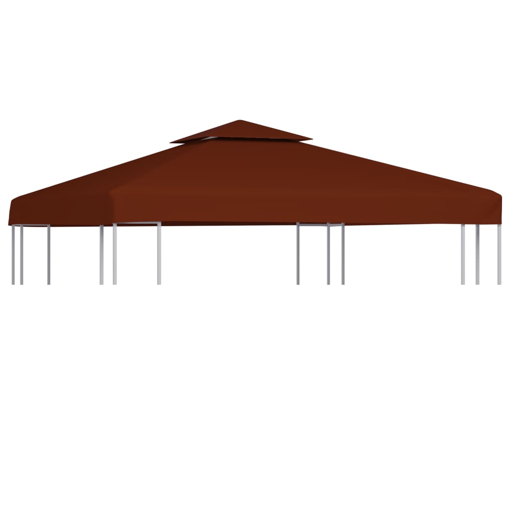 Prieeldak 2-Laags 310 G/M² 3X3 M Terracottakleurig