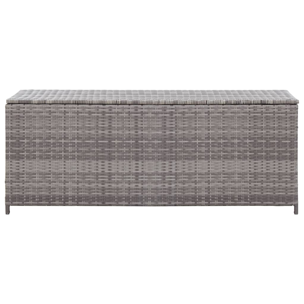 Tuinbox 120X50X60 Cm Poly Rattan Grijs