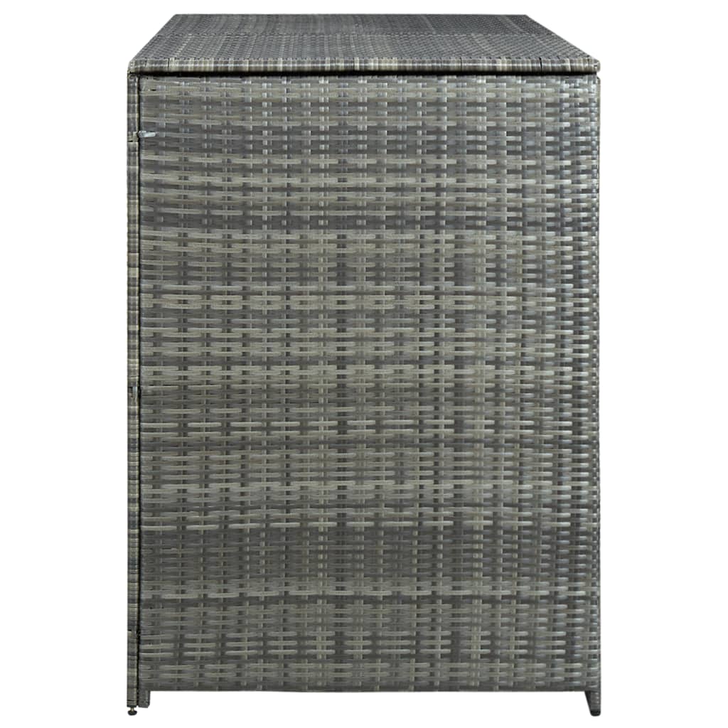 Containerberging Dubbel 148X77X111 Cm Poly Rattan Antraciet