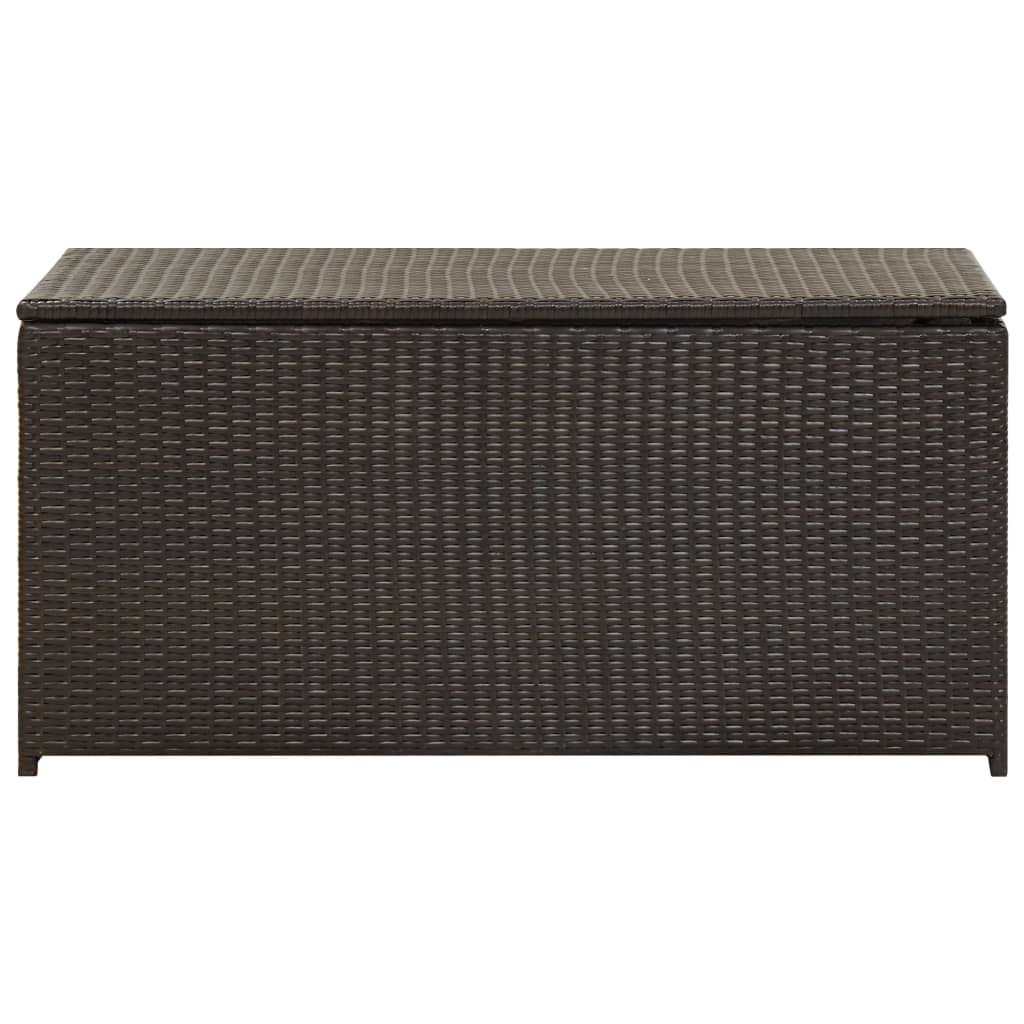 Tuinbox 100X50X50 Cm Poly Rattan Bruin