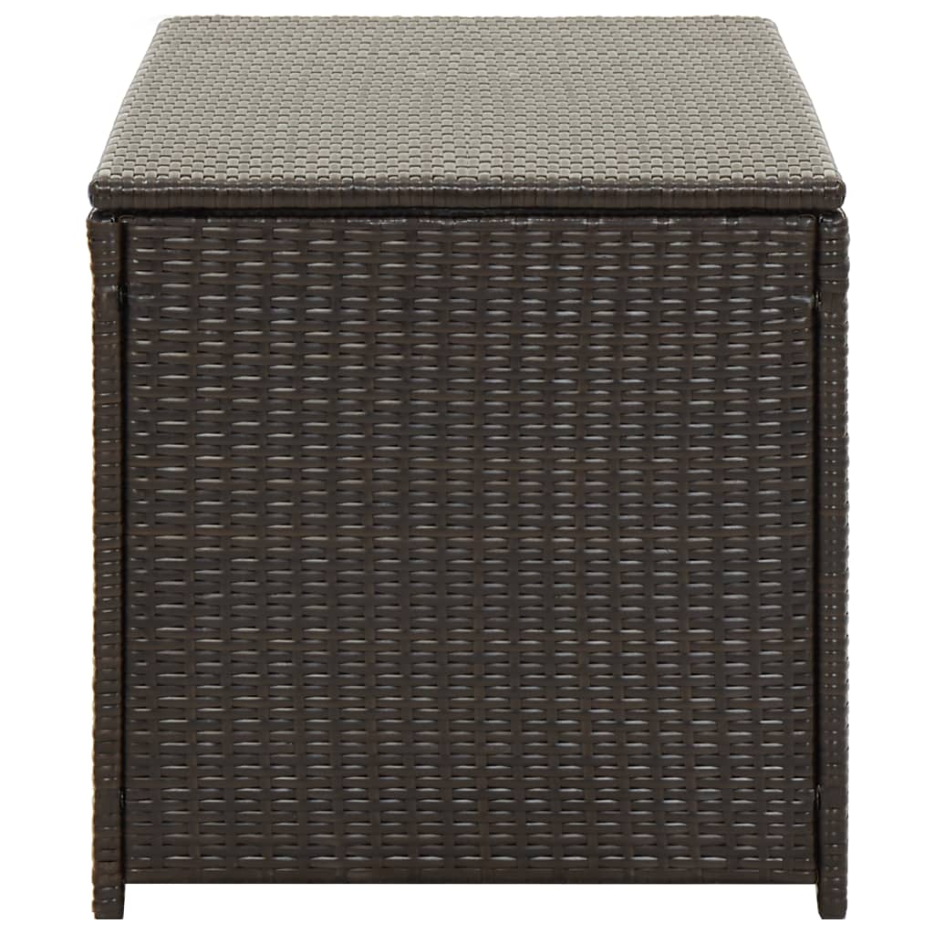 Tuinbox 100X50X50 Cm Poly Rattan Bruin