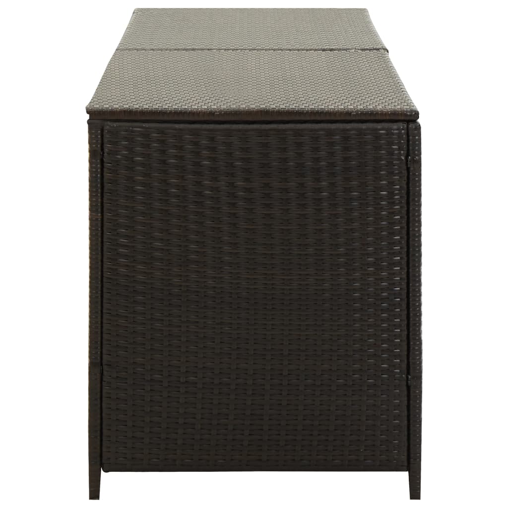 Tuinbox 200X50X60 Cm Poly Rattan Bruin