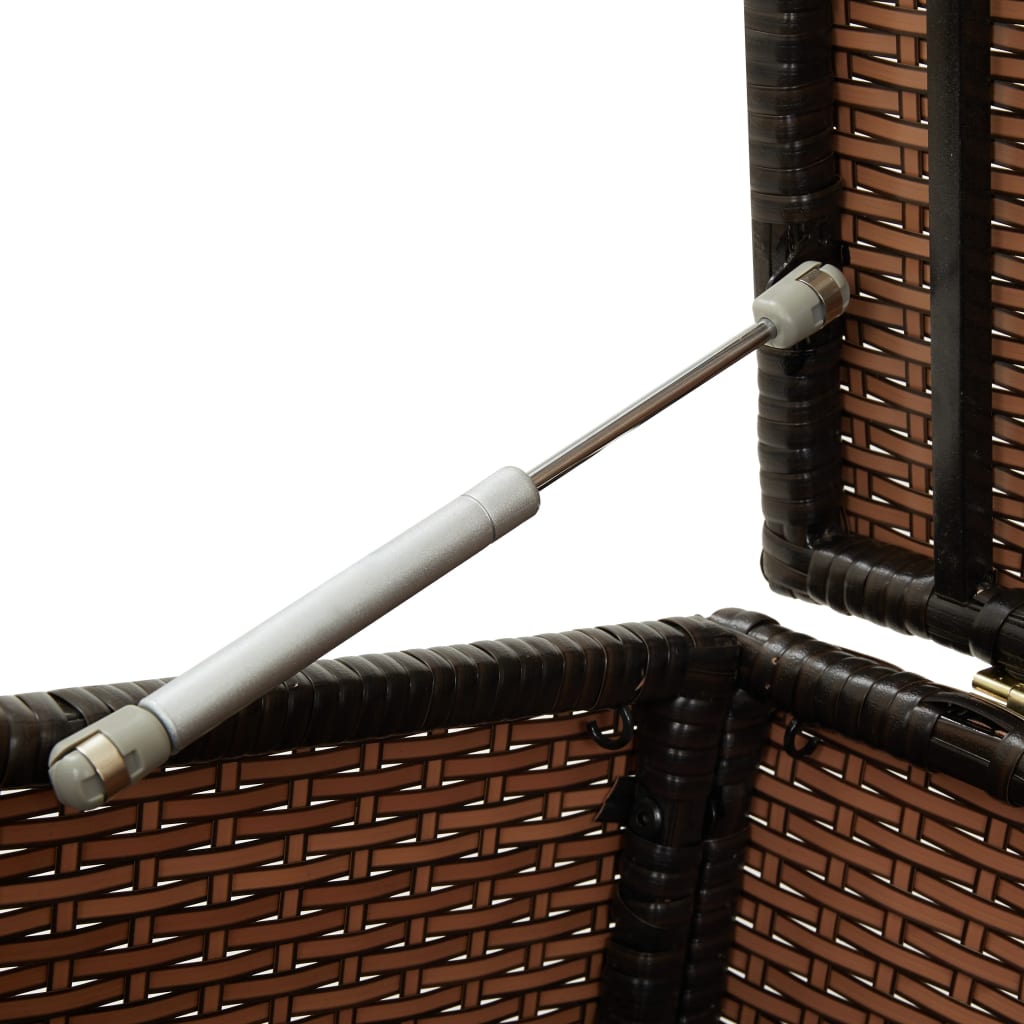 Tuinbox 200X50X60 Cm Poly Rattan Bruin