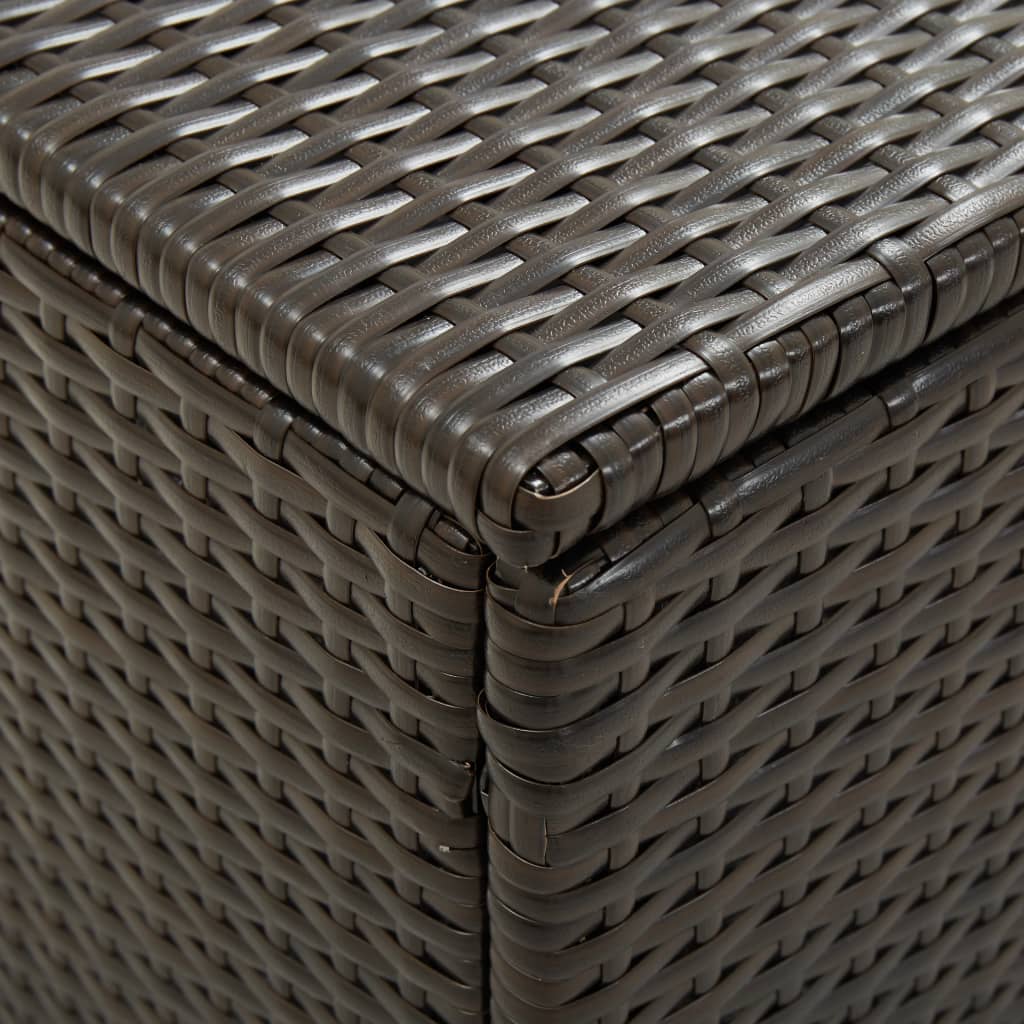 Tuinbox 200X50X60 Cm Poly Rattan Bruin