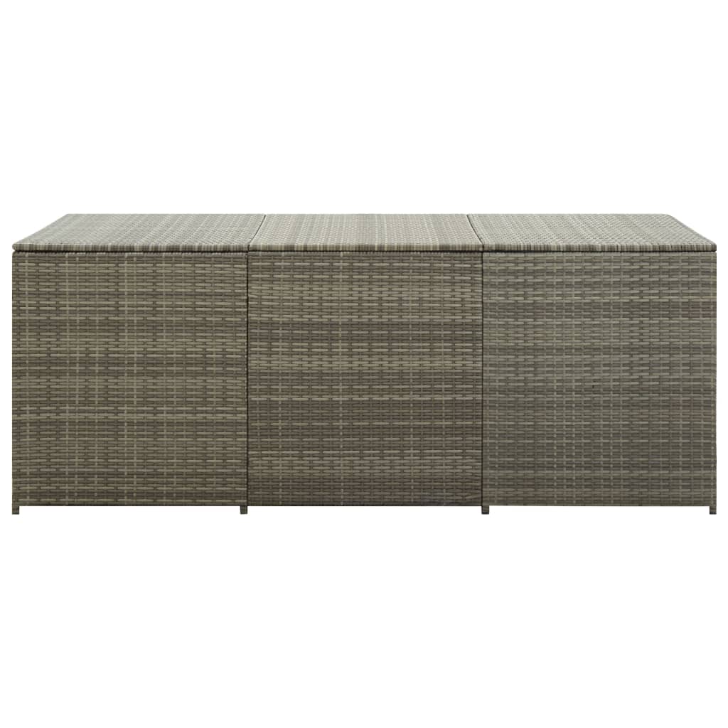 Tuinbox 180X90X75 Cm Poly Rattan Grijs