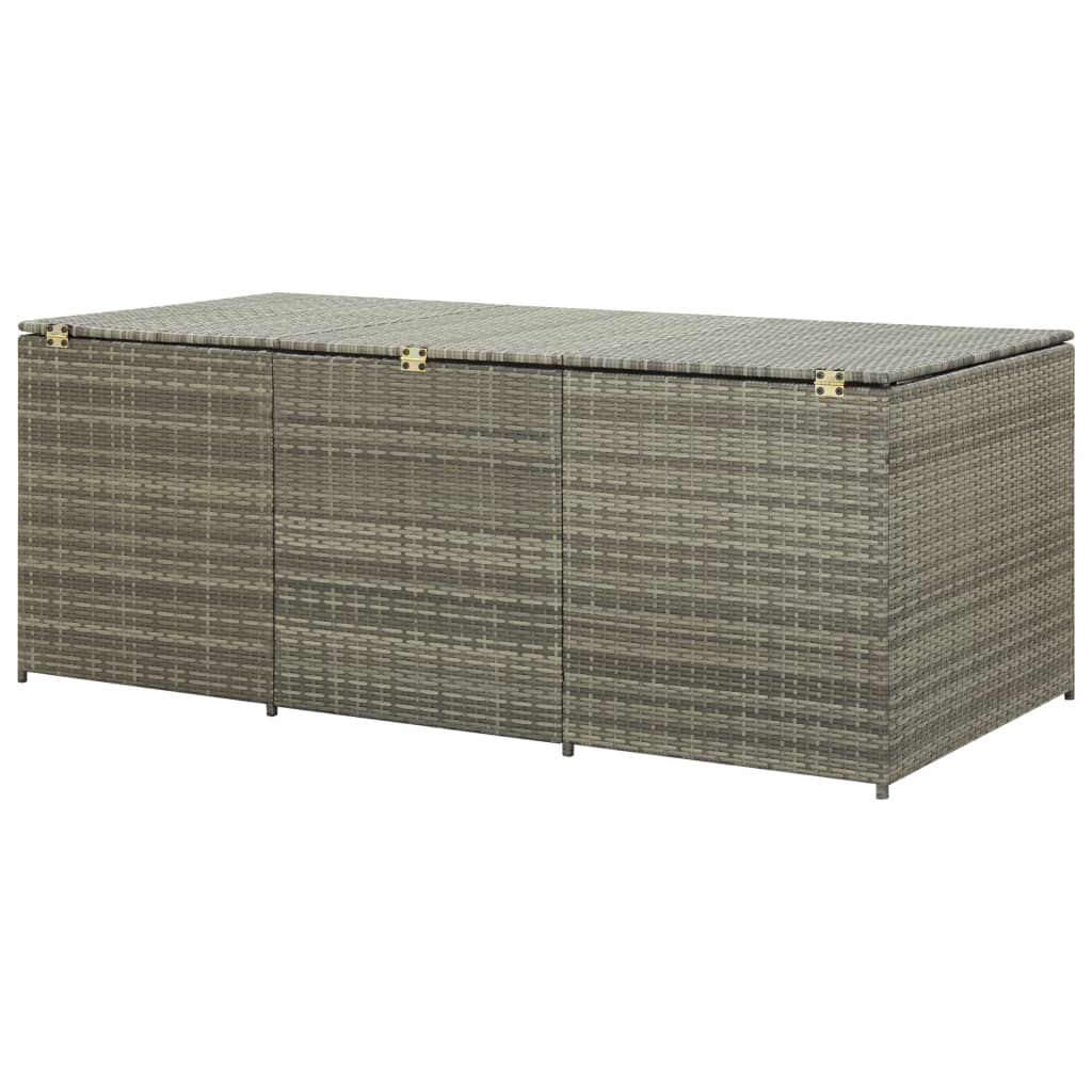 Tuinbox 180X90X75 Cm Poly Rattan Grijs