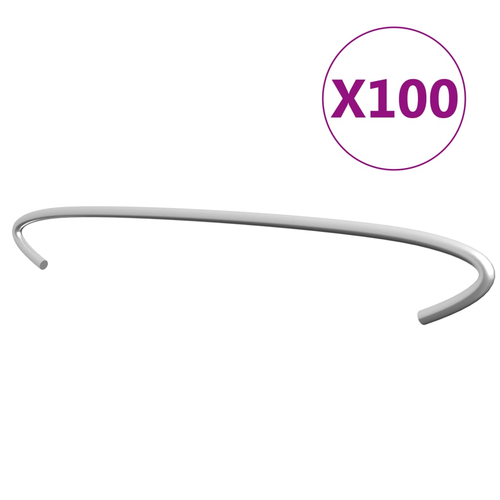 Gabionenhaken 100 St 50 cm aus verzinktem Stahl