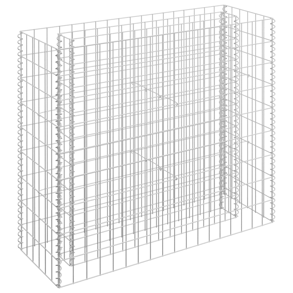 Gabion Plantenbak Verhoogd 90X30X90 Cm Gegalvaniseerd Staal