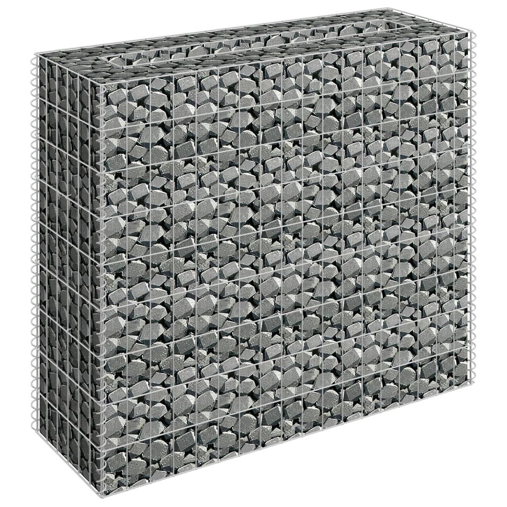 Gabion Plantenbak Verhoogd 90X30X90 Cm Gegalvaniseerd Staal
