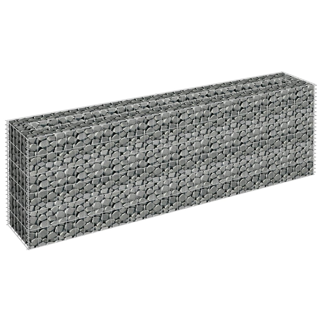 Gabion Plantenbak Verhoogd 180X30X60 Cm Gegalvaniseerd Staal
