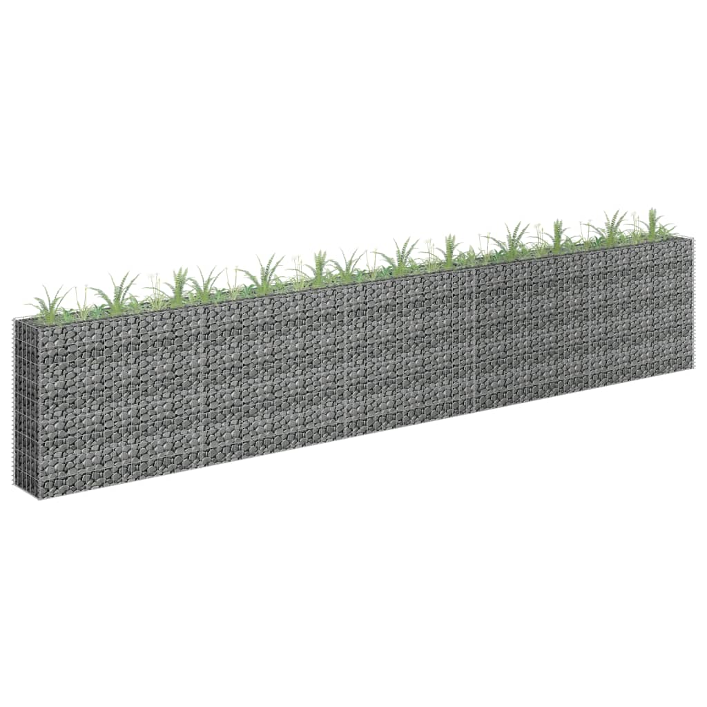 Gabion Plantenbak Verhoogd 450X30X90 Cm Gegalvaniseerd Staal