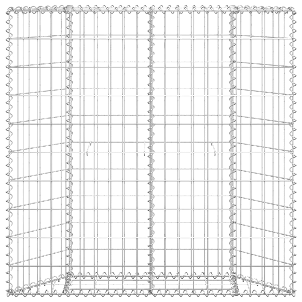 Gabion Plantenbak Trapezium 100X20X100 Cm Gegalvaniseerd Staal