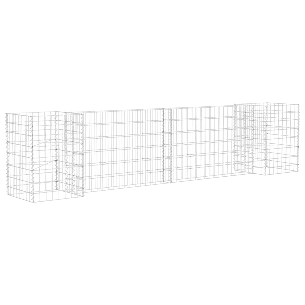 Gabion Plantenbak H-Vormig 260X40X60 Cm Staaldraad