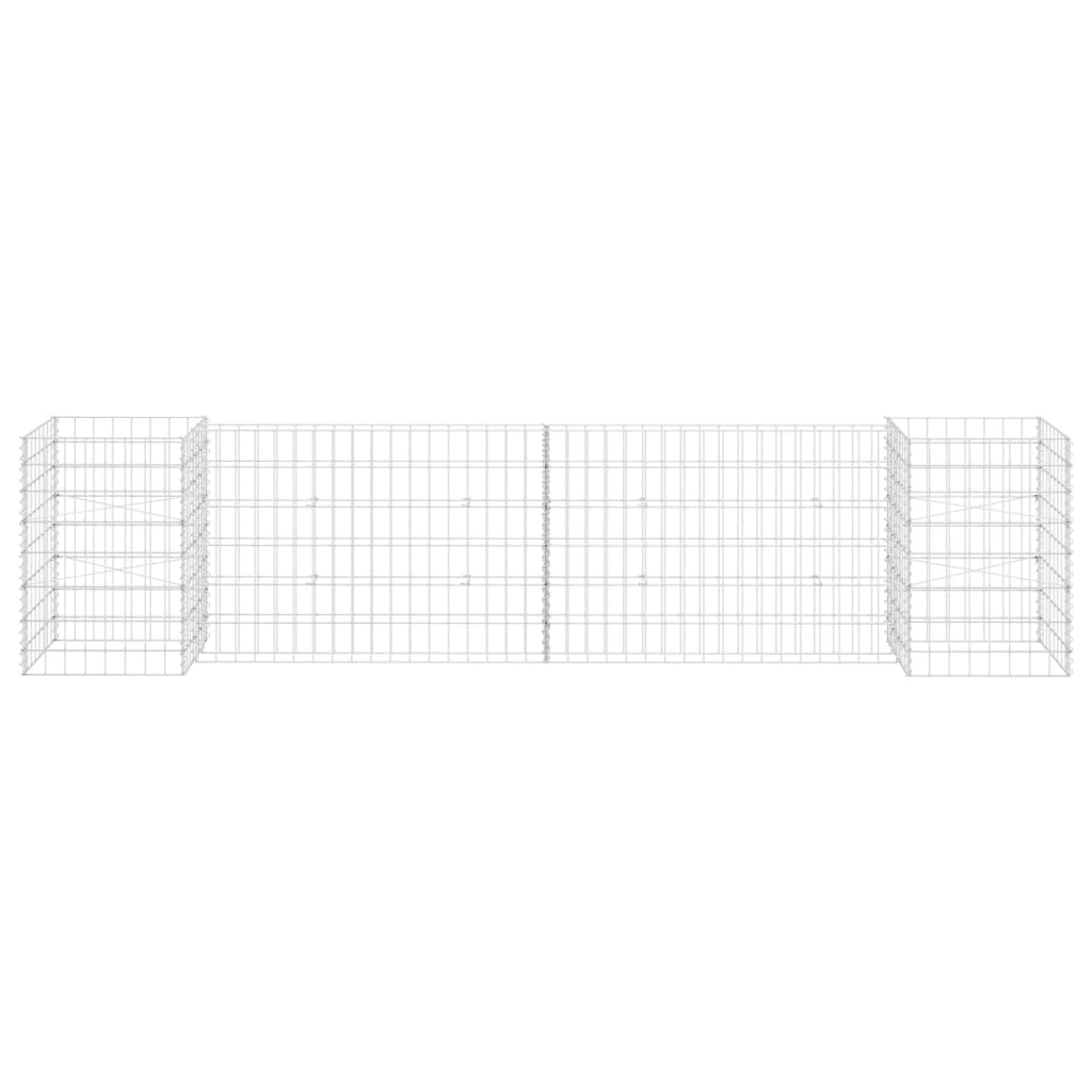Gabion Plantenbak H-Vormig 260X40X60 Cm Staaldraad