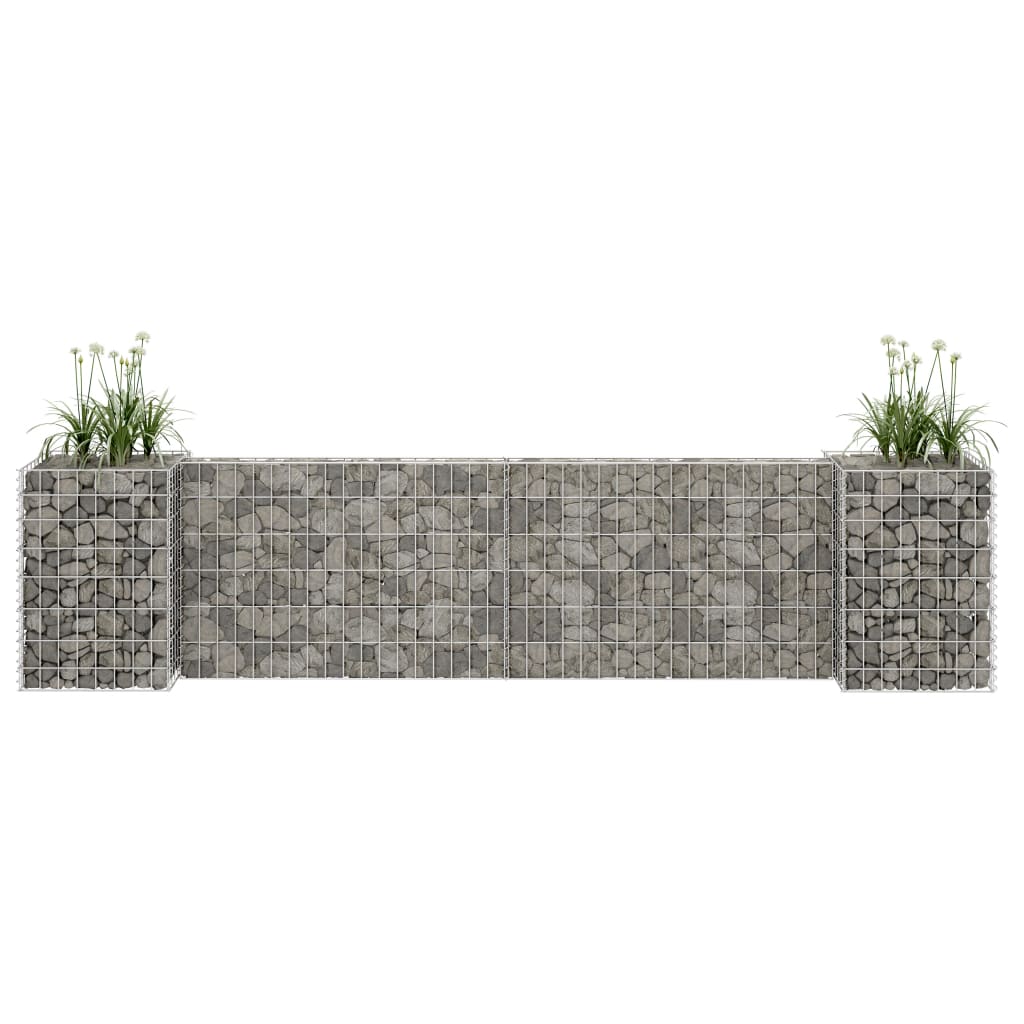 Gabion Plantenbak H-Vormig 260X40X60 Cm Staaldraad